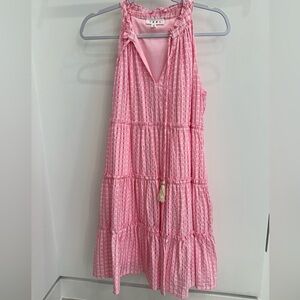 THML pink / white gingham dress